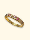 Baby Candy Pastel Sapphires 18 Ct Ring Band