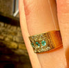 “Ocean” Neon Blue Brazilian Paraiba Tourmalines and Diamonds Ring 18 Ct Gold