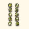 Green Tourmaline Cocktail Party Dangle Earrings 14Ct Gold (Exclusive to Tomfoolery London)